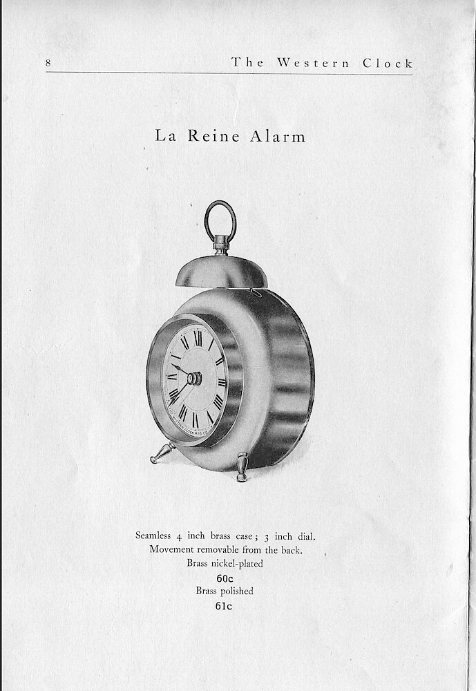 1903 Western Clock Mfg. Co. Catalog > 8