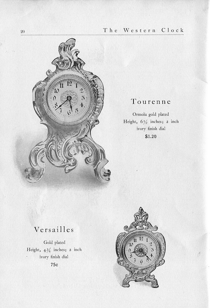 1903 Western Clock Mfg. Co. Catalog > 20