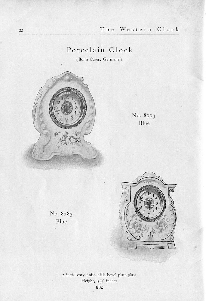 1903 Western Clock Mfg. Co. Catalog > 22