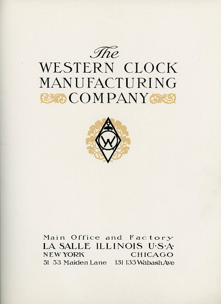 1907 Western Clock Manufacturing Company Catalog > 1