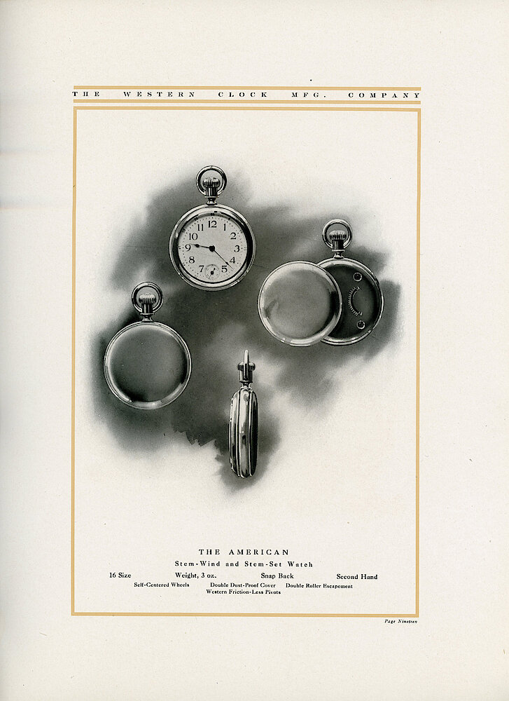 1907 Western Clock Manufacturing Company Catalog > 19