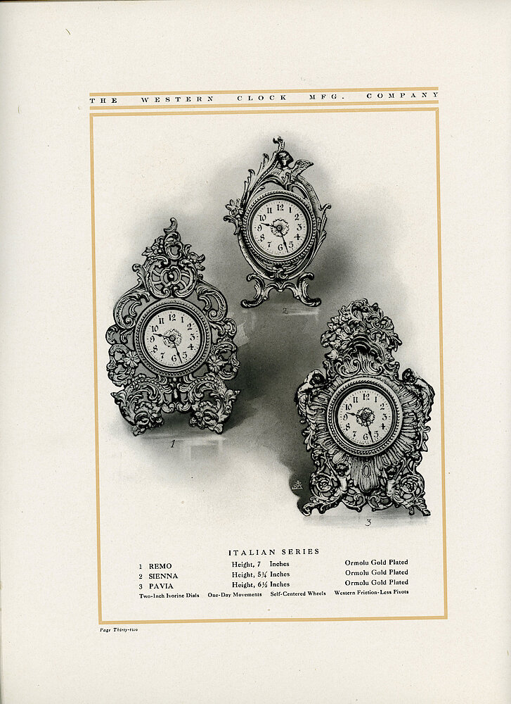 1907 Western Clock Manufacturing Company Catalog > 32