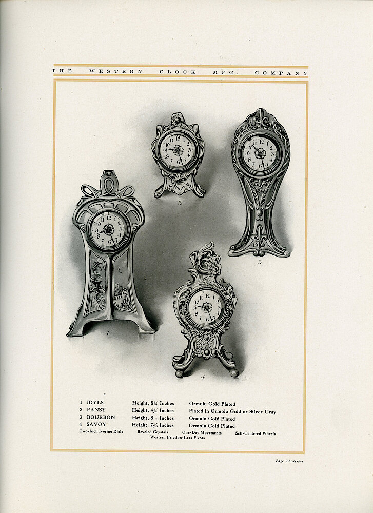 1907 Western Clock Manufacturing Company Catalog > 35