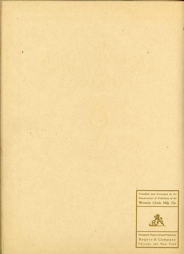 1907 Western Clock Manufacturing Company Catalog > 41