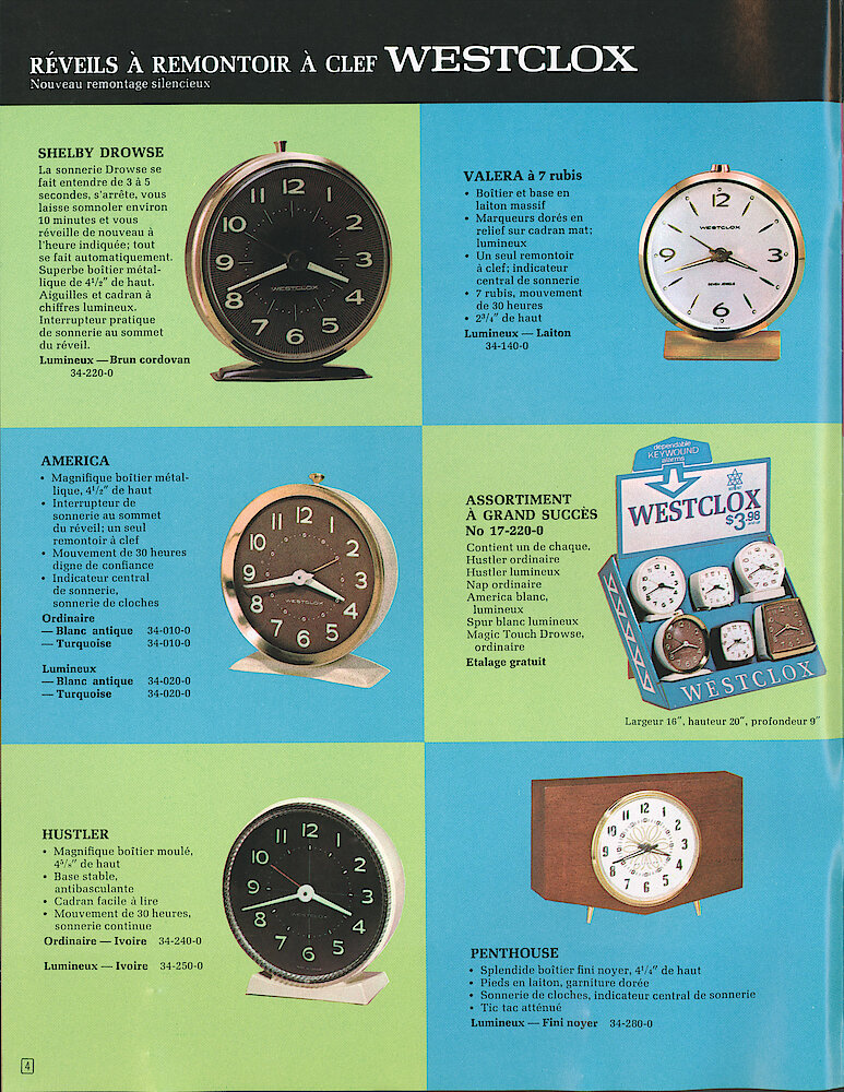 Westclox Canada 1967 Catalog, French > 4