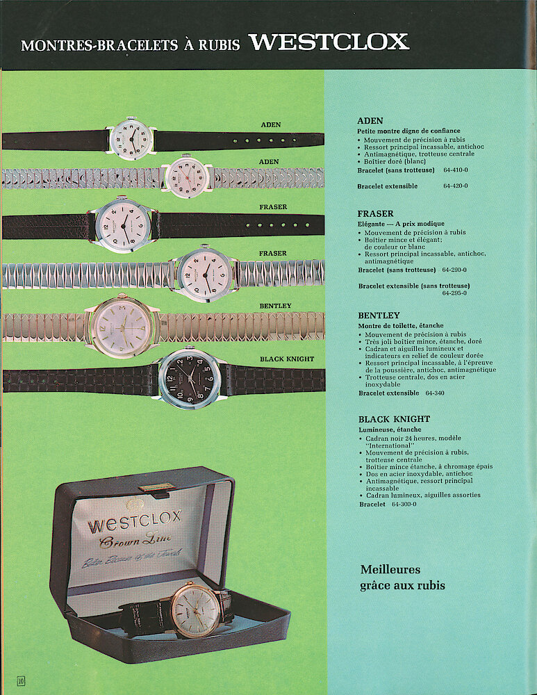 Westclox Canada 1967 Catalog, French > 10
