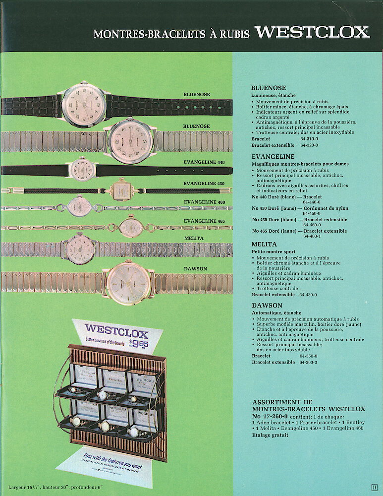 Westclox Canada 1967 Catalog, French > 11