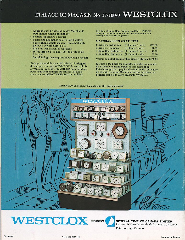 Westclox Canada 1967 Catalog, French > 24