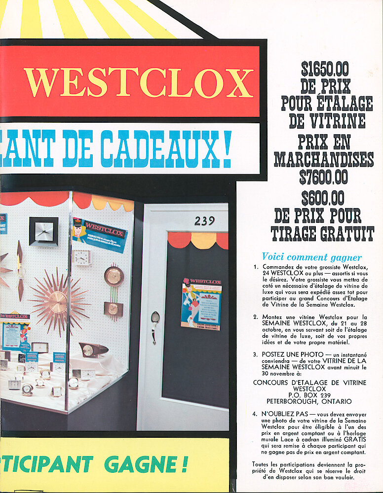 Westclox Week (Semaine Westclox) 1967, French > 3