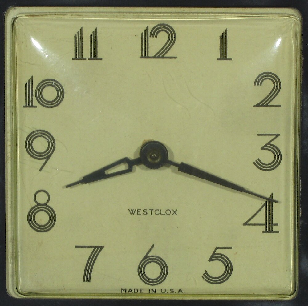 Westclox Siesta Black Plain. Dial 1