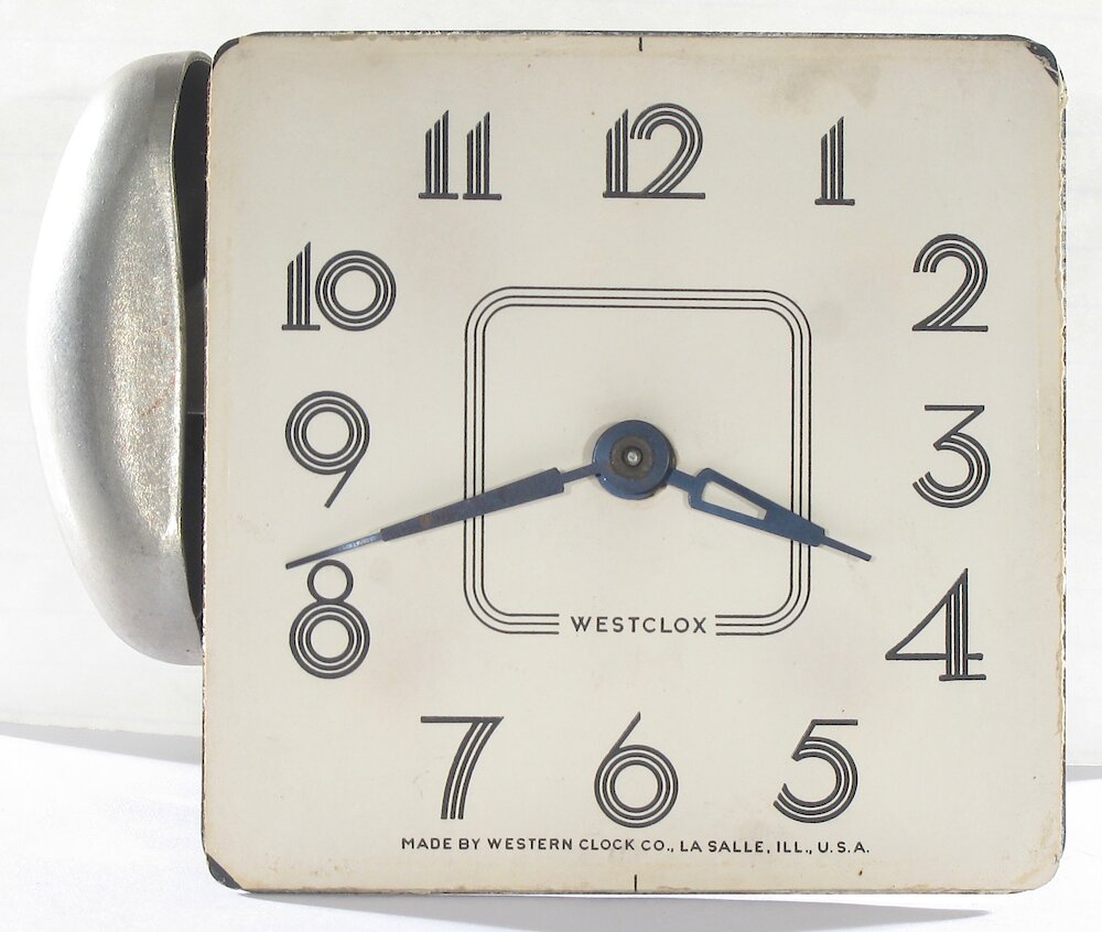 Westclox Siesta Black Plain. Westclox Siesta Black Plain Clock Example Photo