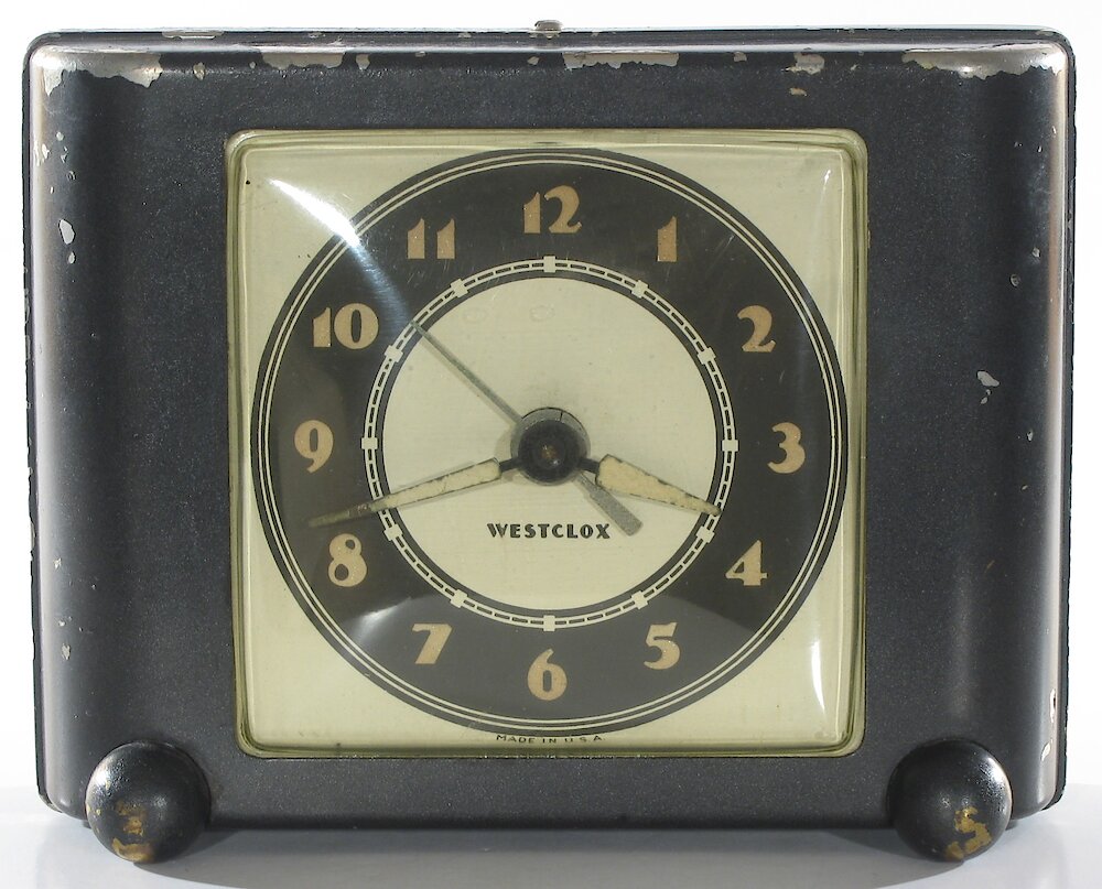 Westclox Ben Bolt Black Luminous. Westclox Ben Bolt Black Luminous Clock Example Photo