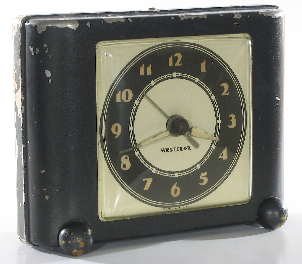 Westclox Ben Bolt Black Luminous. Westclox Ben Bolt Black Luminous Clock Example Photo