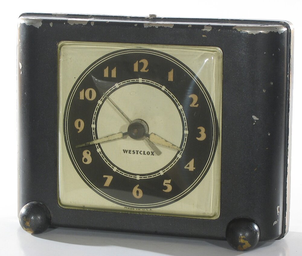 Westclox Ben Bolt Black Luminous. Westclox Ben Bolt Black Luminous Clock Example Photo