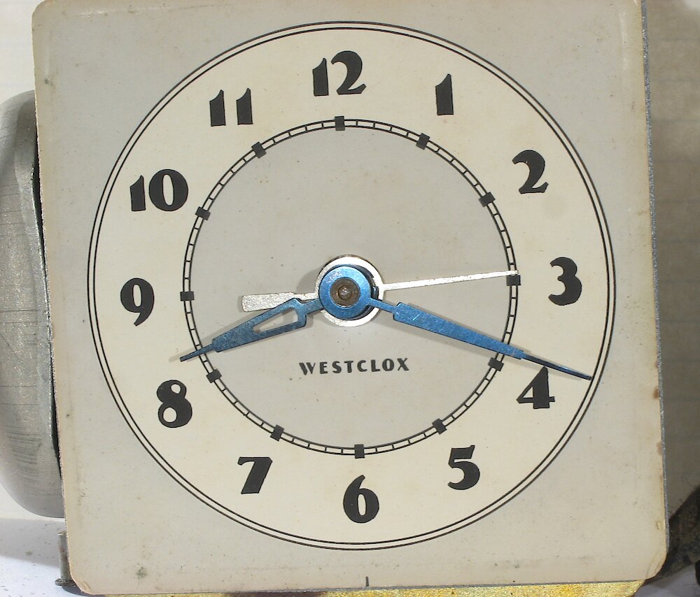 Westclox Ben Bolt Black Plain. Westclox Ben Bolt Black Plain Clock Example Photo