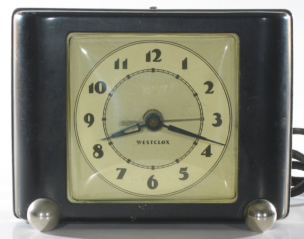 Westclox Ben Bolt Black Plain. Westclox Ben Bolt Black Plain Clock Example Photo