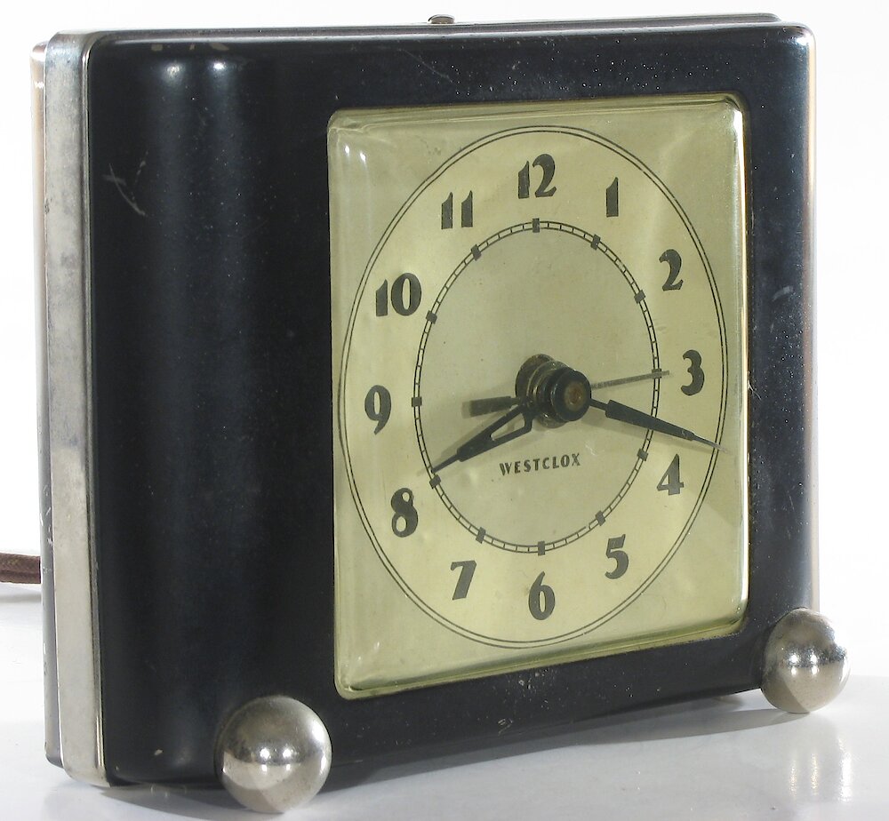 Westclox Ben Bolt Black Plain. Westclox Ben Bolt Black Plain Clock Example Photo