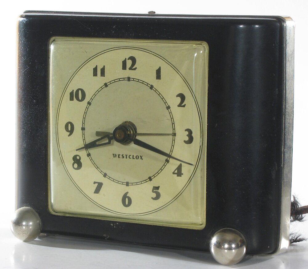 Westclox Ben Bolt Black Plain. Westclox Ben Bolt Black Plain Clock Example Photo