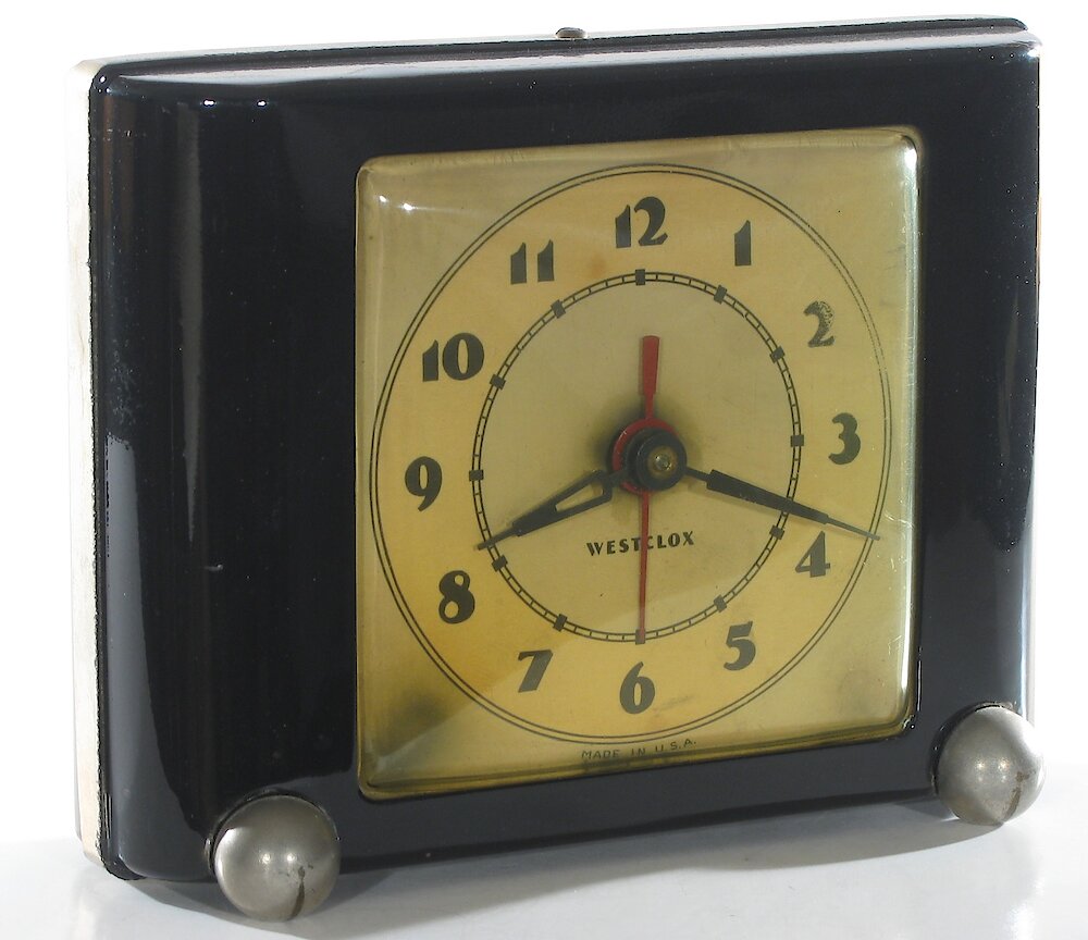 Westclox Ben Bolt Black Plain. Westclox Ben Bolt Black Plain Clock Example Photo