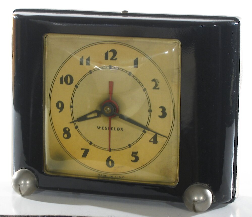 Westclox Ben Bolt Black Plain. Westclox Ben Bolt Black Plain Clock Example Photo