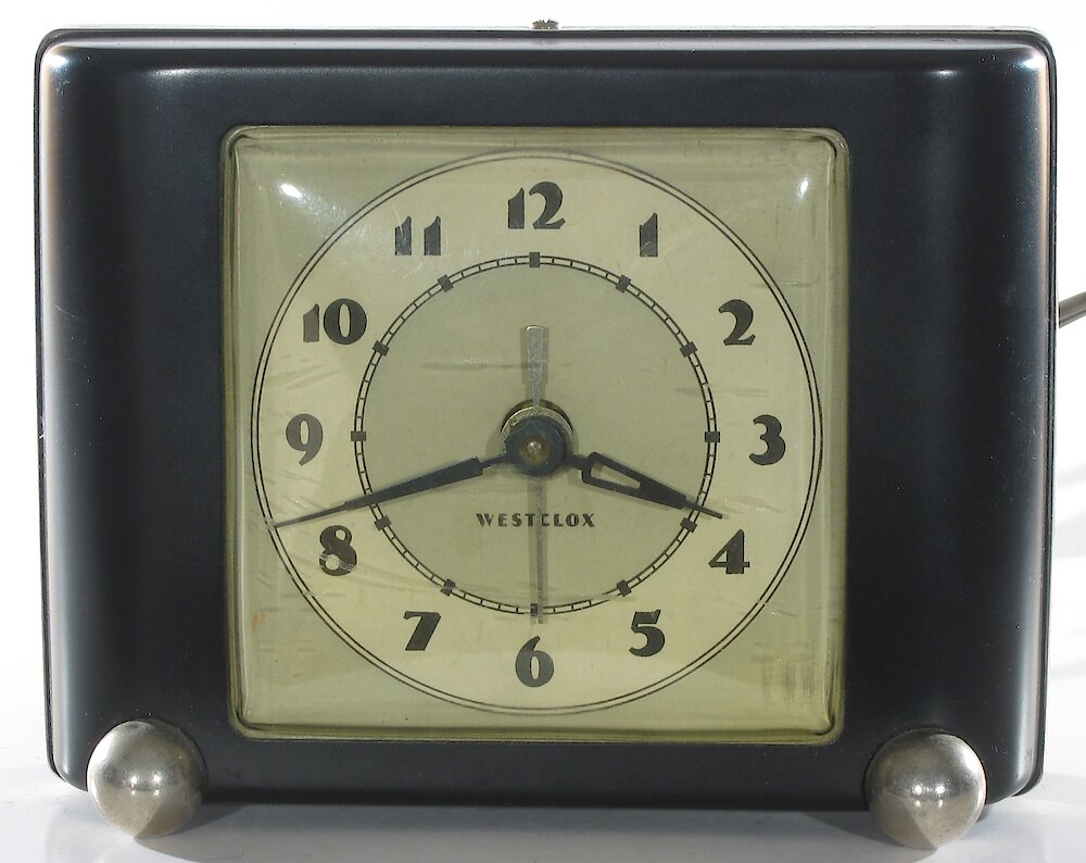 Westclox Ben Bolt Black Plain. Westclox Ben Bolt Black Plain Clock Example Photo