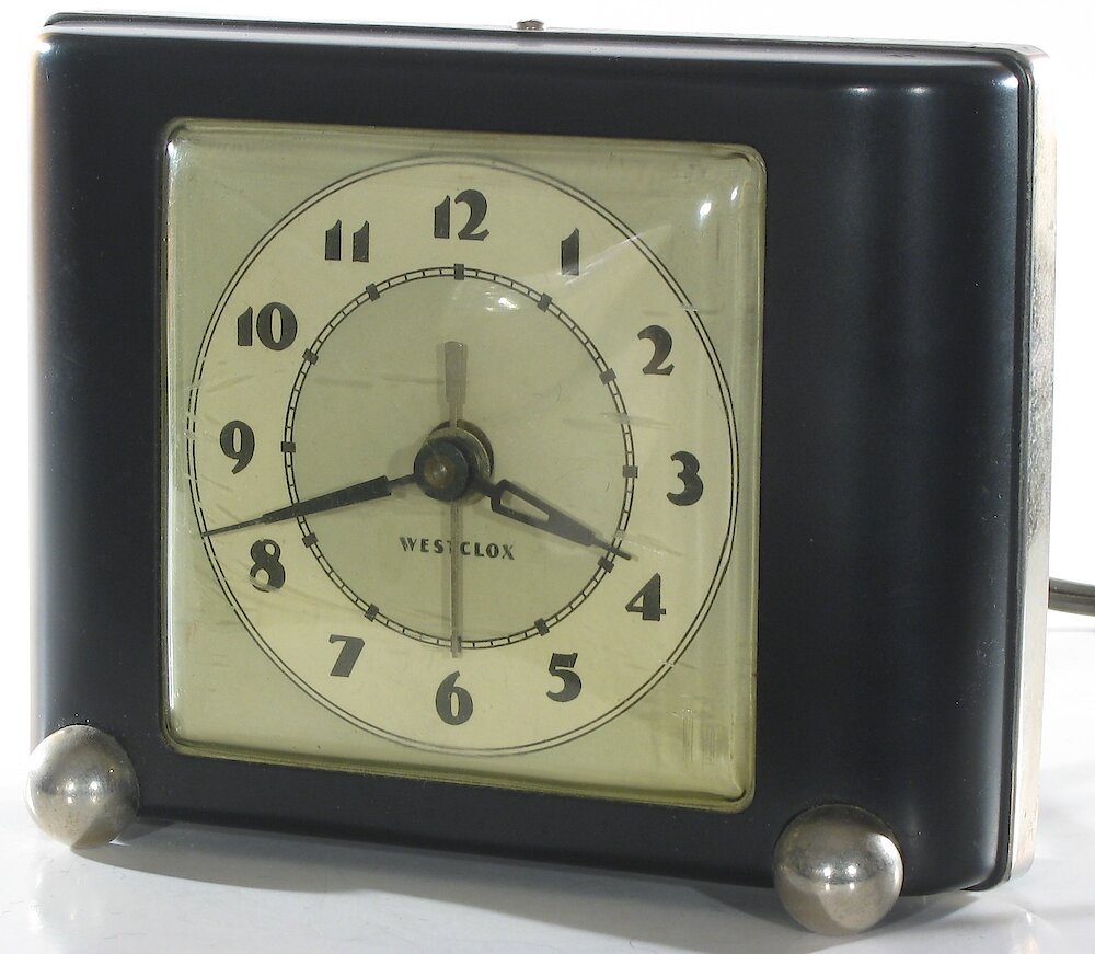 Westclox Ben Bolt Black Plain. Westclox Ben Bolt Black Plain Clock Example Photo