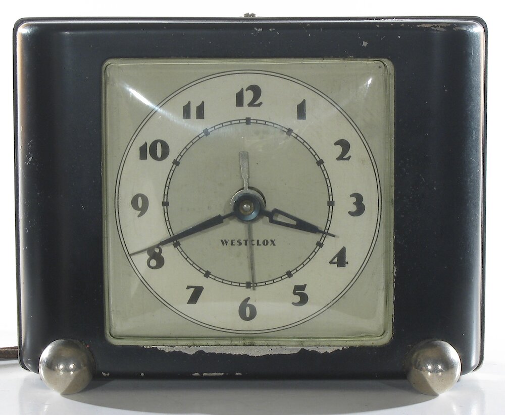 Westclox Ben Bolt Black Plain. Westclox Ben Bolt Black Plain Clock Example Photo