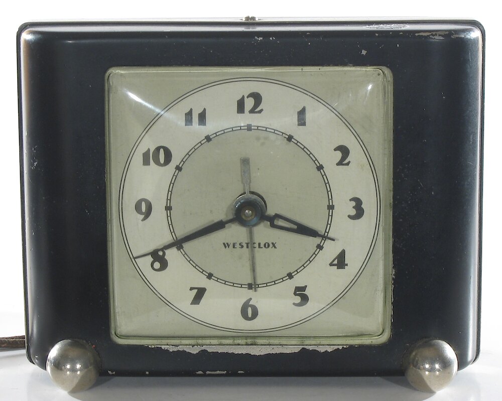 Westclox Ben Bolt Black Plain. Westclox Ben Bolt Black Plain Clock Example Photo