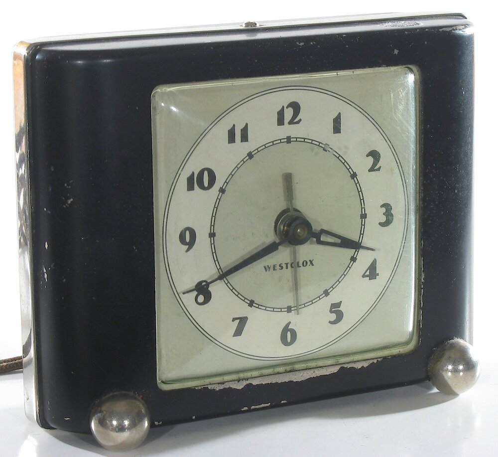 Westclox Ben Bolt Black Plain. Westclox Ben Bolt Black Plain Clock Example Photo