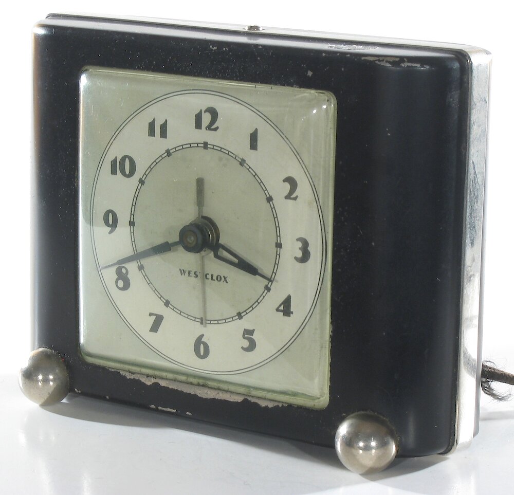 Westclox Ben Bolt Black Plain. Westclox Ben Bolt Black Plain Clock Example Photo