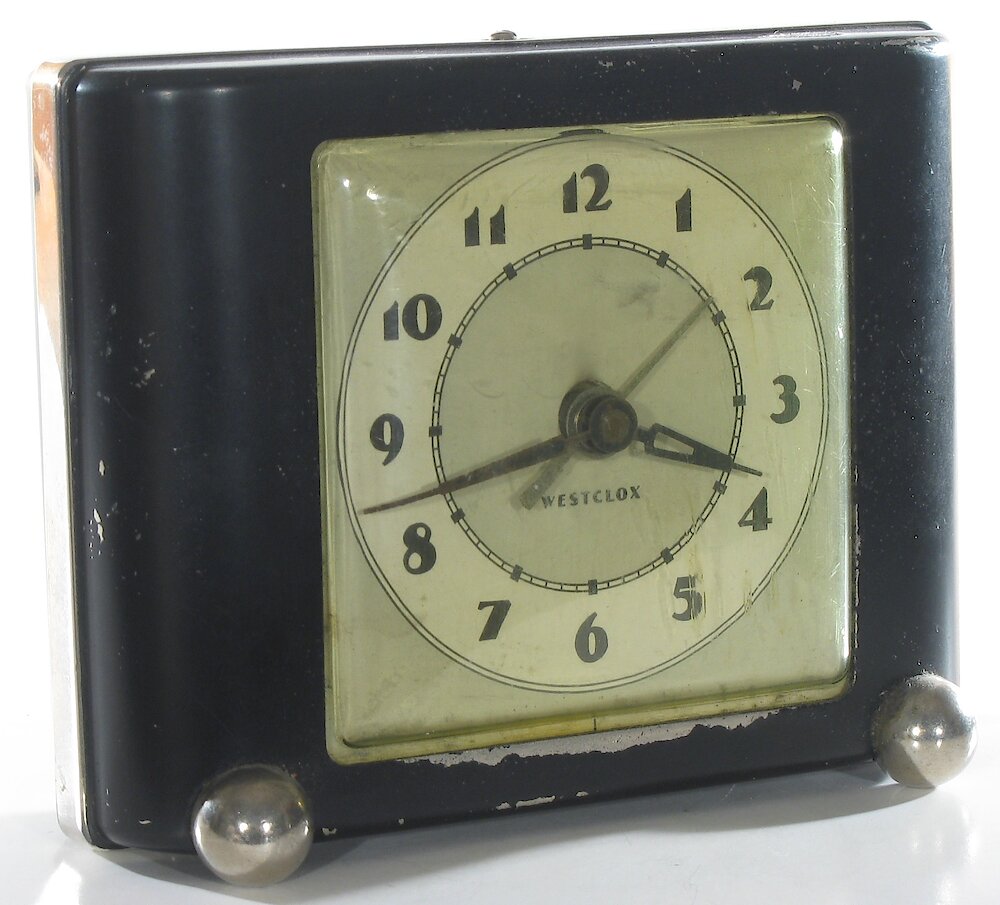 Westclox Ben Bolt Black Plain. Westclox Ben Bolt Black Plain Clock Example Photo