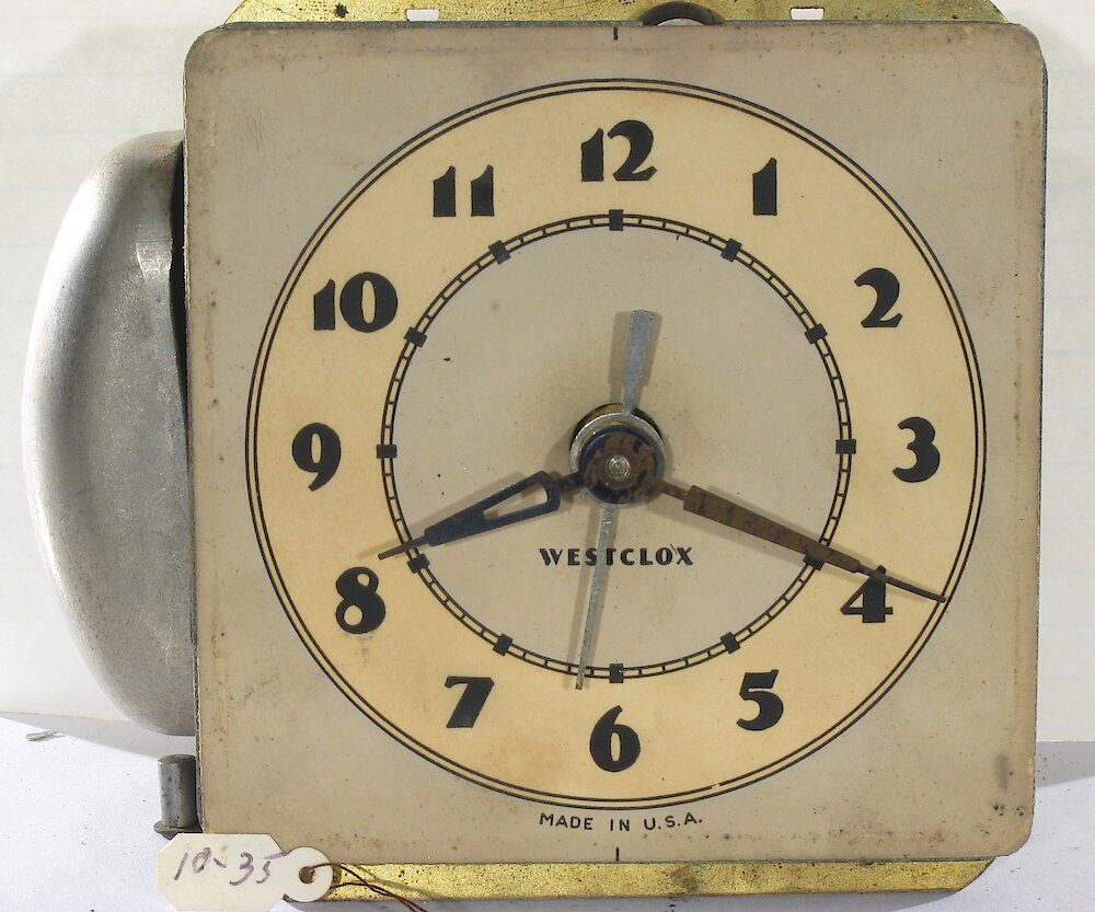 Westclox Ben Bolt Black Plain. Westclox Ben Bolt Black Plain Clock Example Photo