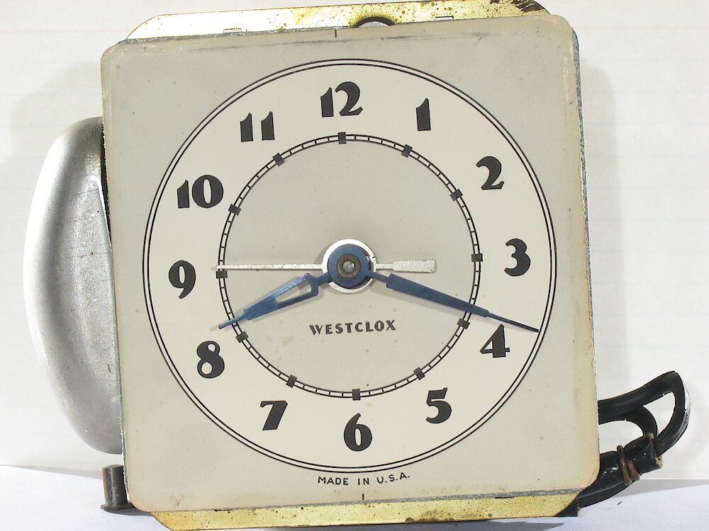 Westclox Ben Bolt Black Plain. Westclox Ben Bolt Black Plain Clock Example Photo