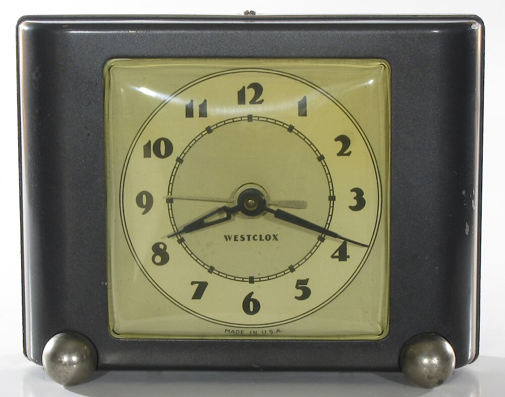 Westclox Ben Bolt Black Plain. Westclox Ben Bolt Black Plain Clock Example Photo