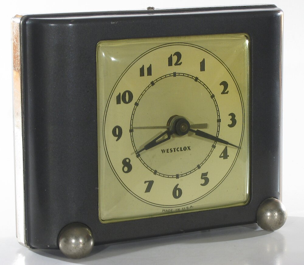 Westclox Ben Bolt Black Plain. Westclox Ben Bolt Black Plain Clock Example Photo