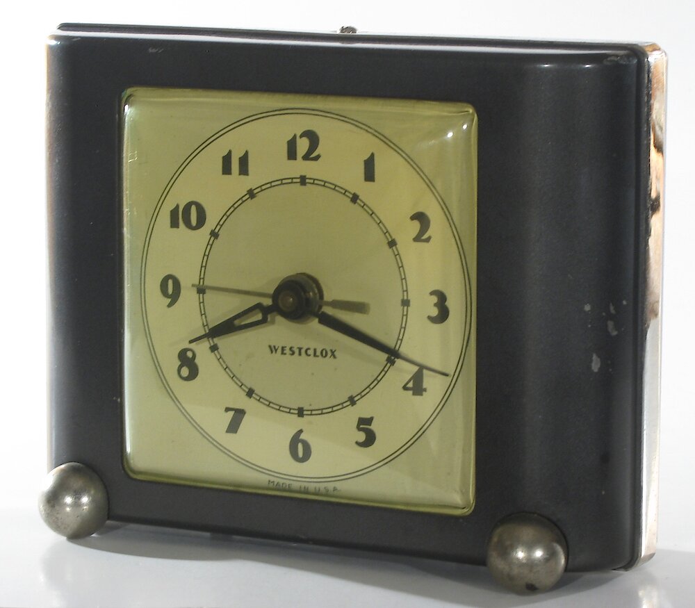 Westclox Ben Bolt Black Plain. Westclox Ben Bolt Black Plain Clock Example Photo