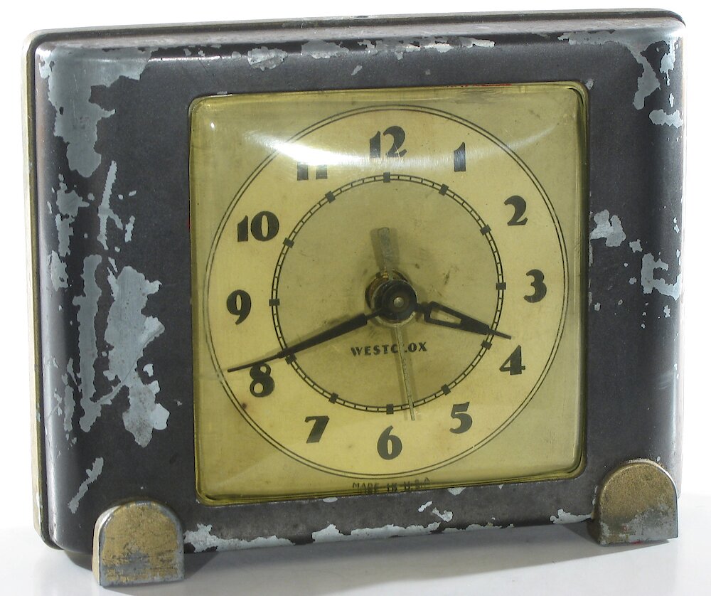 Westclox Ben Bolt Black Plain. Westclox Ben Bolt Black Plain Clock Example Photo