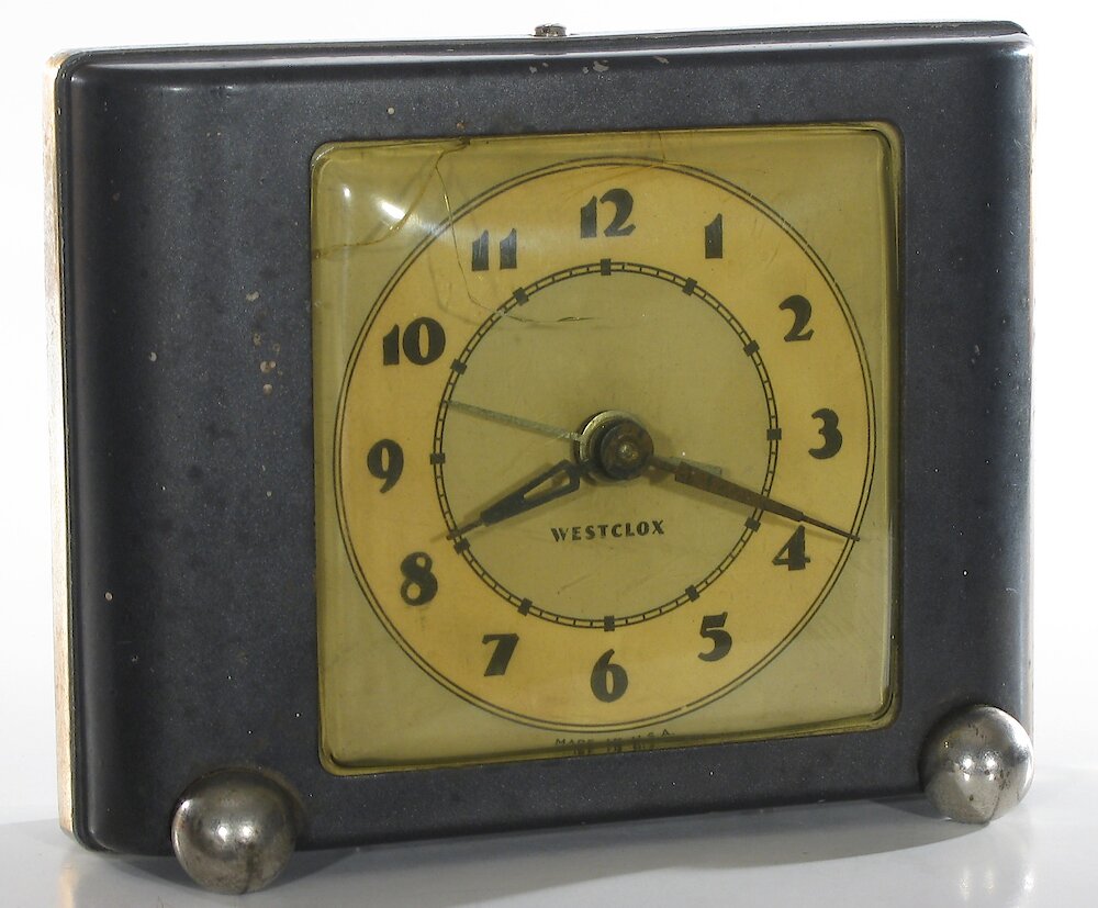 Westclox Ben Bolt Black Plain. Westclox Ben Bolt Black Plain Clock Example Photo