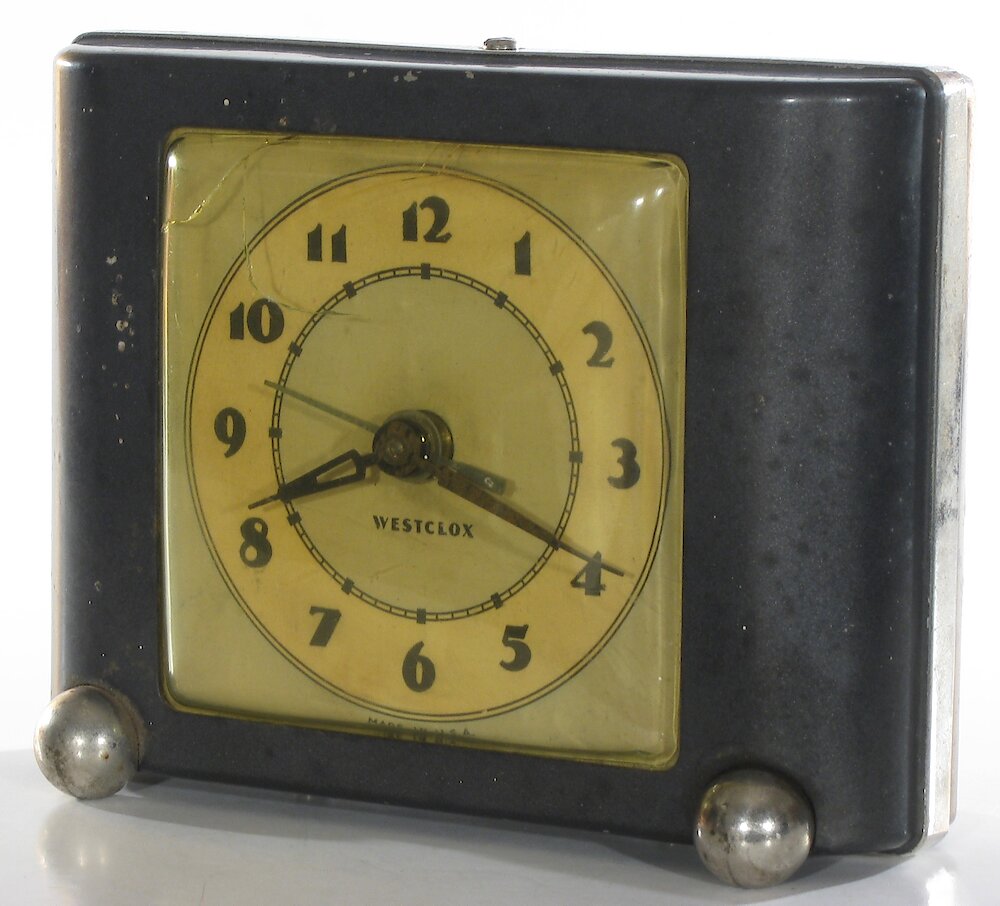 Westclox Ben Bolt Black Plain. Westclox Ben Bolt Black Plain Clock Example Photo