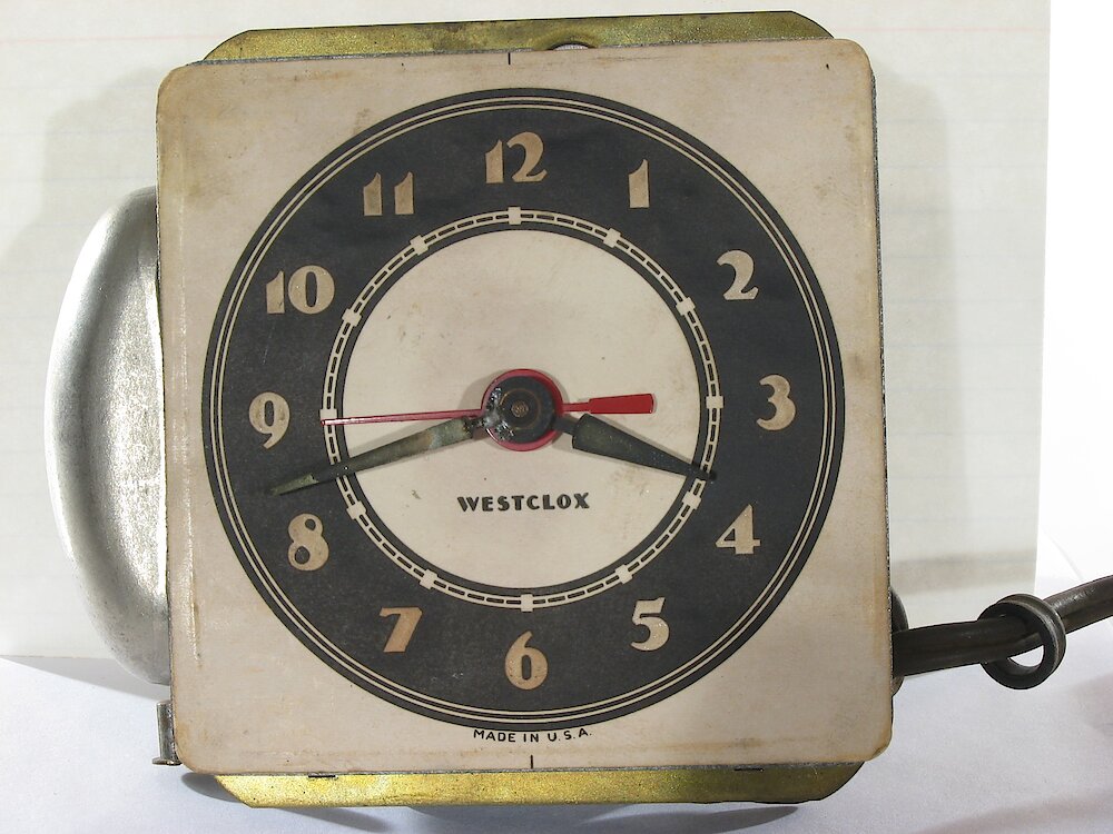 Westclox Ben Bolt Black Luminous. Westclox Ben Bolt Black Luminous Clock Example Photo