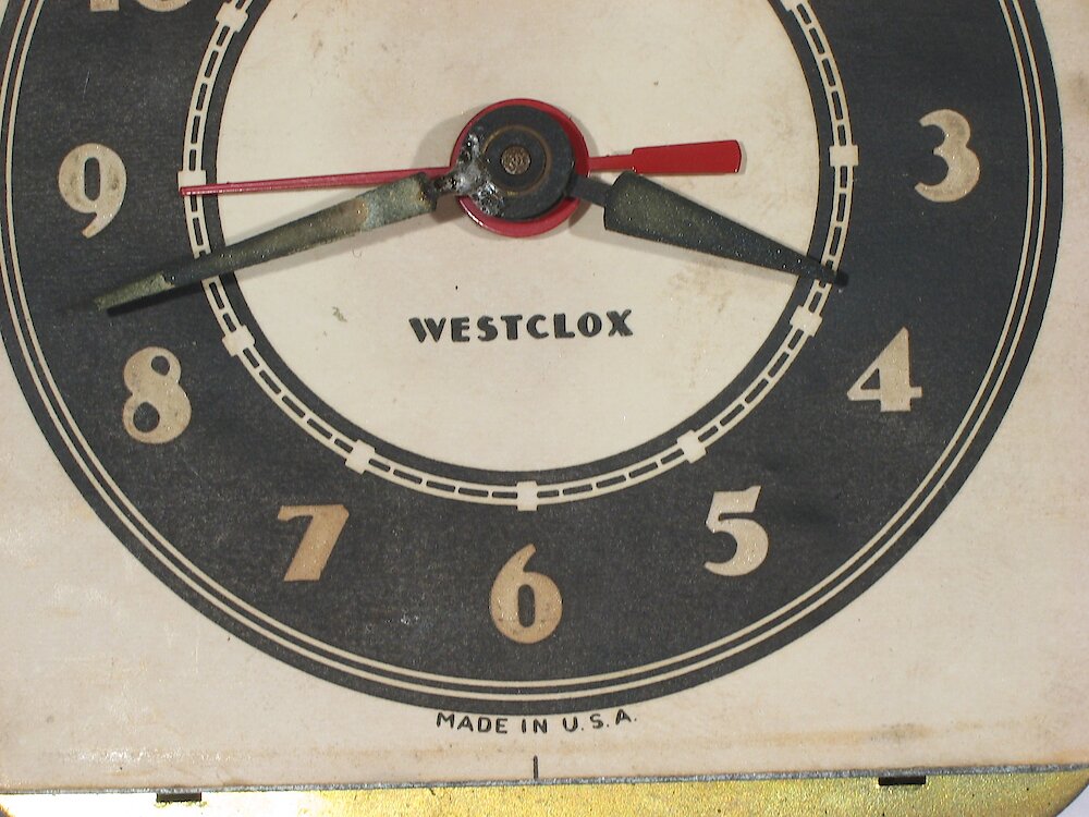 Westclox Ben Bolt Black Luminous. Westclox Ben Bolt Black Luminous Clock Example Photo