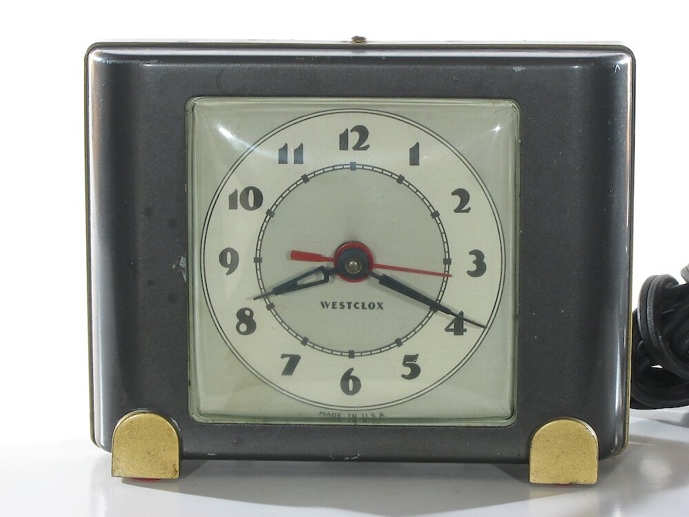 Westclox Ben Bolt Black Plain. Westclox Ben Bolt Black Plain Clock Example Photo