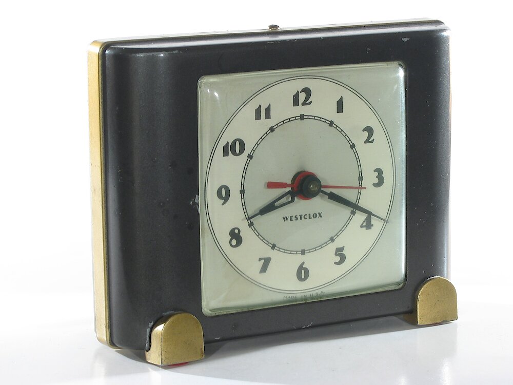 Westclox Ben Bolt Black Plain. Westclox Ben Bolt Black Plain Clock Example Photo