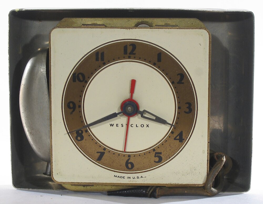 Westclox Ben Bolt Ivory Plain. Westclox Ben Bolt Ivory Plain Clock Example Photo