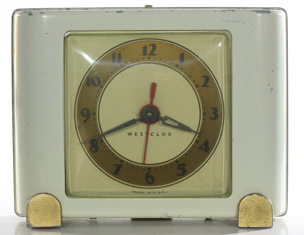 Westclox Ben Bolt Ivory Plain. Westclox Ben Bolt Ivory Plain Clock Example Photo