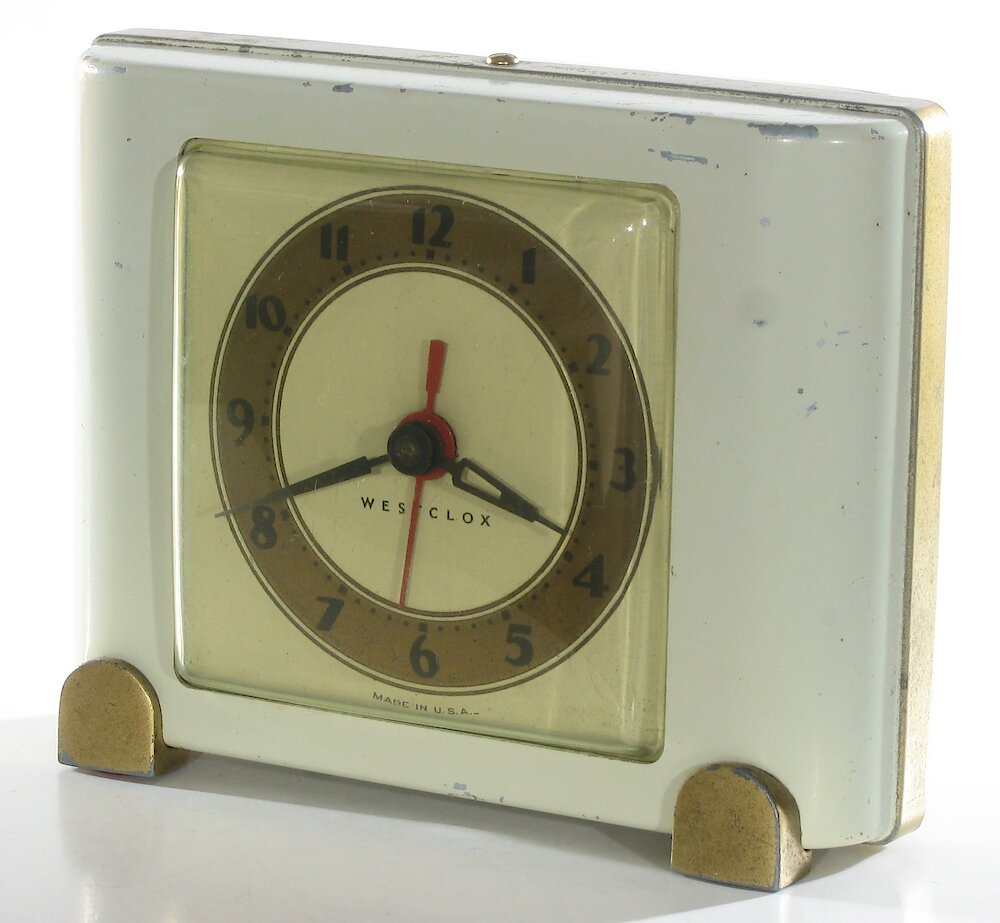 Westclox Ben Bolt Ivory Plain. Westclox Ben Bolt Ivory Plain Clock Example Photo