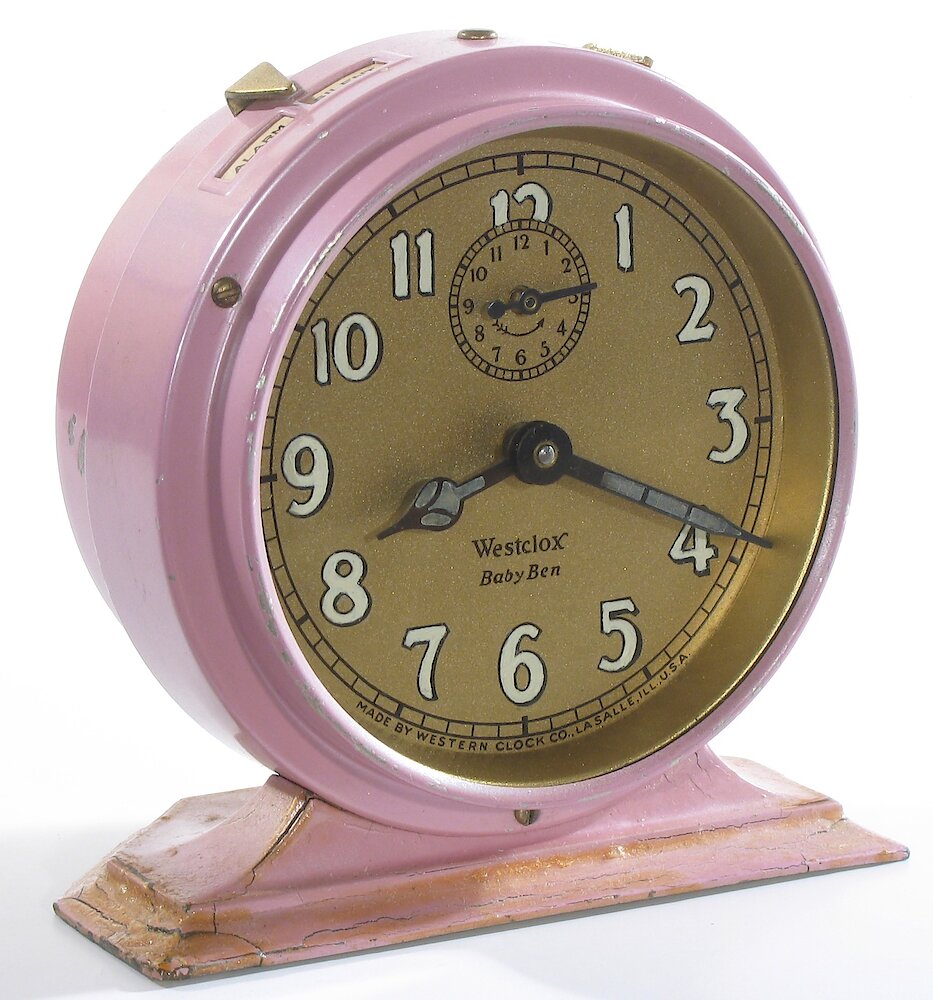 Westclox Baby Ben Style 2 Orchid Luminous. Westclox Baby Ben Style 2 Orchid Luminous Clock Example Photo