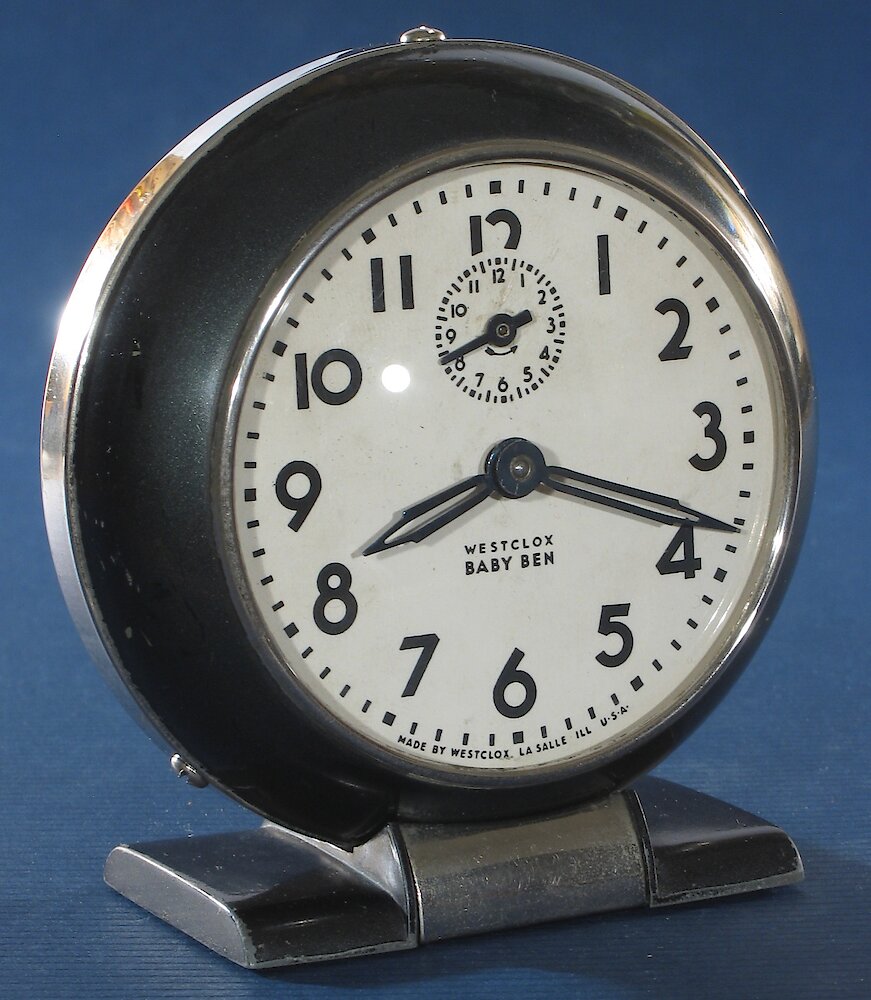 Westclox Baby Ben Style 5 Black Plain. Westclox Baby Ben Style 5 Black Plain Clock Example Photo