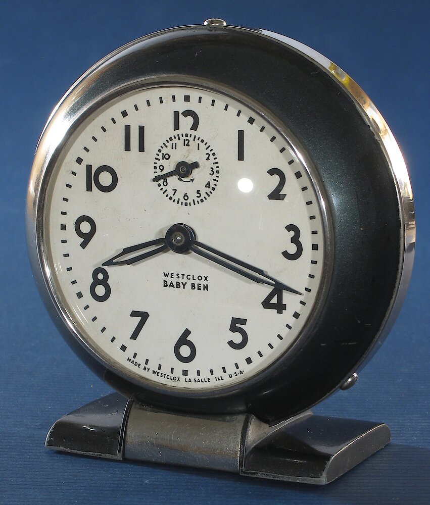 Westclox Baby Ben Style 5 Black Plain. Westclox Baby Ben Style 5 Black Plain Clock Example Photo