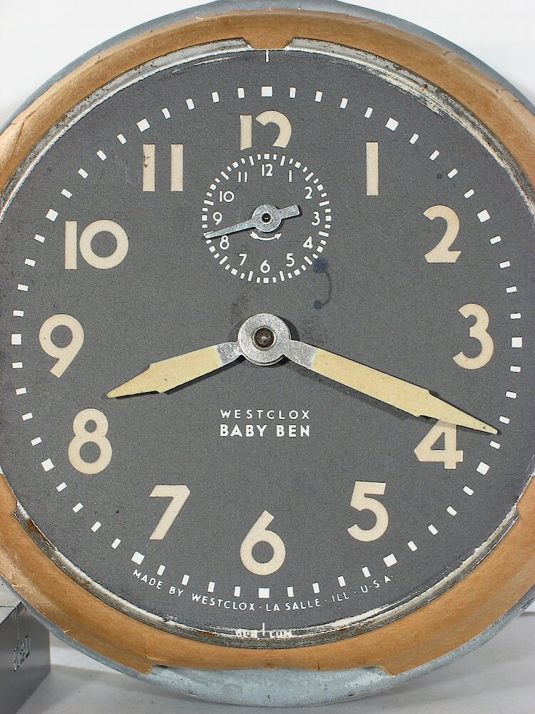 Westclox Baby Ben Style 5 Black Luminous. Westclox Baby Ben Style 5 Black Luminous Clock Example Photo